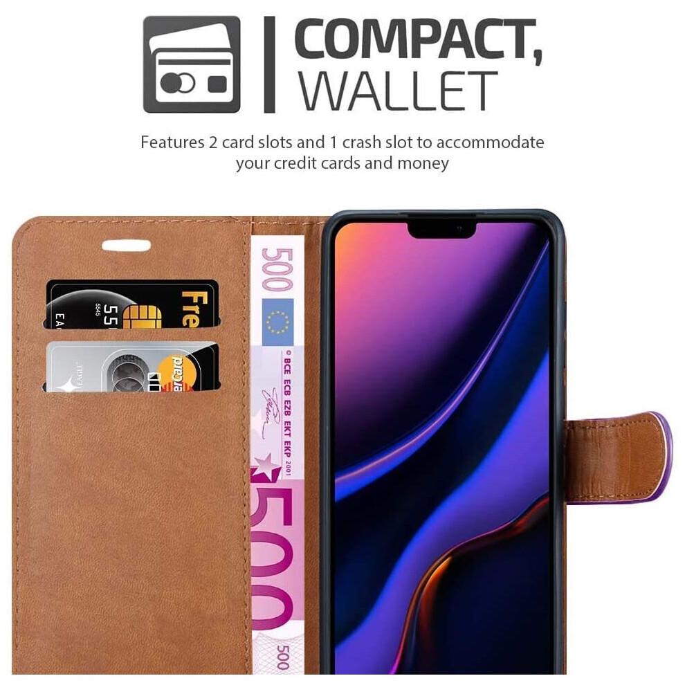 (Purple) For iPhone 11 Phone Wallet Book Leather Case