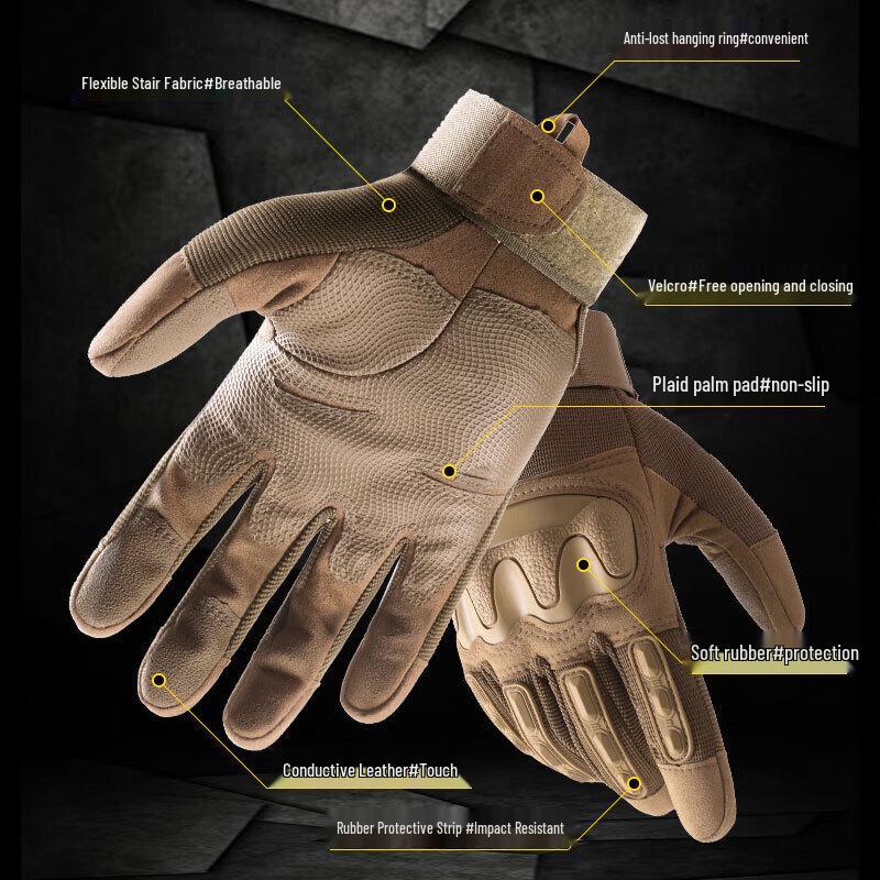 ZhanShi Outdoor Full Finger Tactical Touchscreen Gloves