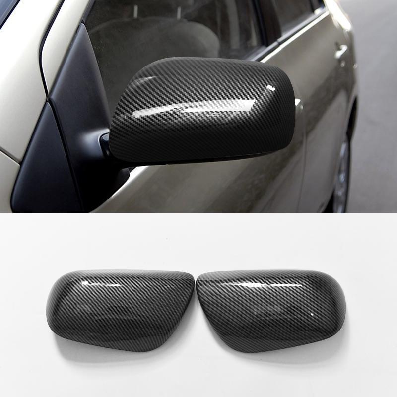 

Для Toyota vios XP40 2002-2006 NCP42, черный чехол для зеркала заднего вида из углеродного волокна, сменная пряжка, корпус зеркала 2003 2004