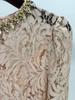 Spring/Summer 2025 European & American Star Fashion Beaded Diamond Long Sleeve Slim Lace Dress