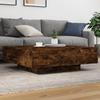 VidaXL Coffee Table Smoked Oak 100x100x31 Cm Engineered Wood 836599