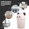 Cute Cartoon Panda Trash Can with Lid Large Capacity Indoor Outdoor Garbage Bin for Home Kitchen Bathroom Garbage Can Outdoor