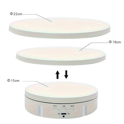 AS60-Electric Motorized Turntable 360 Degree Rotating Display Stand With Remote Control For Photography For Or Video Use