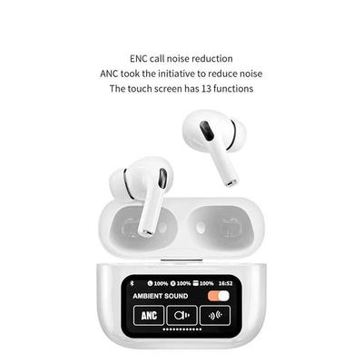 Earphone Wireless Bluetooth Headphones ANC Noise Reduction Headset Touch Screen Controls Volume Adjustment Earbuds