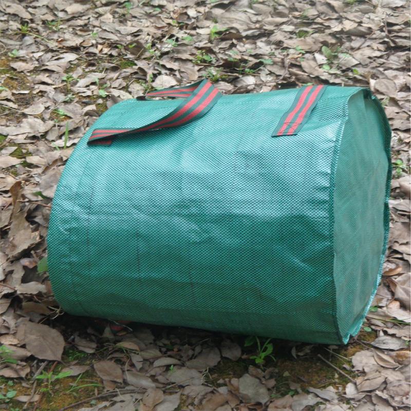 Worek na odpady ogrodowe 60L-500L Duża pojemność Worek ogrodowy Wielokrotnego użytku Wodoodporny Worek na liście Pojemnik do przechowywania i zbierania Do ogrodu Podwórka