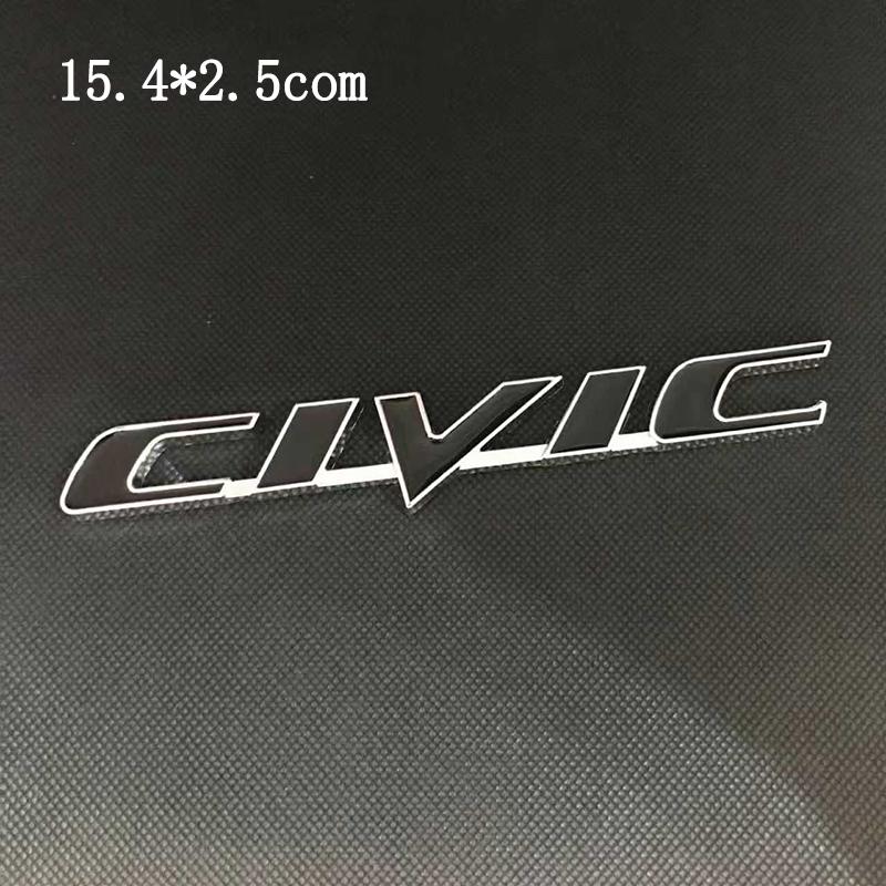 Honda Car Rear Trunk Metal Label Sticker For Honda Civic Accord City CR-V Jade Fit Odyssey Hybrid Car Accessories Clvlc Ivtec