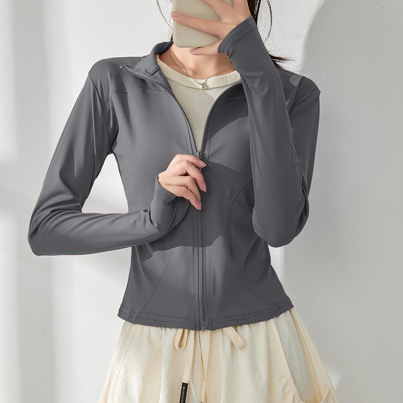 Sunscreen Clothes, Yoga Clothes, Women's Spring New Pilates Training, Sports Quick-drying Jacket, Running Fitness Top