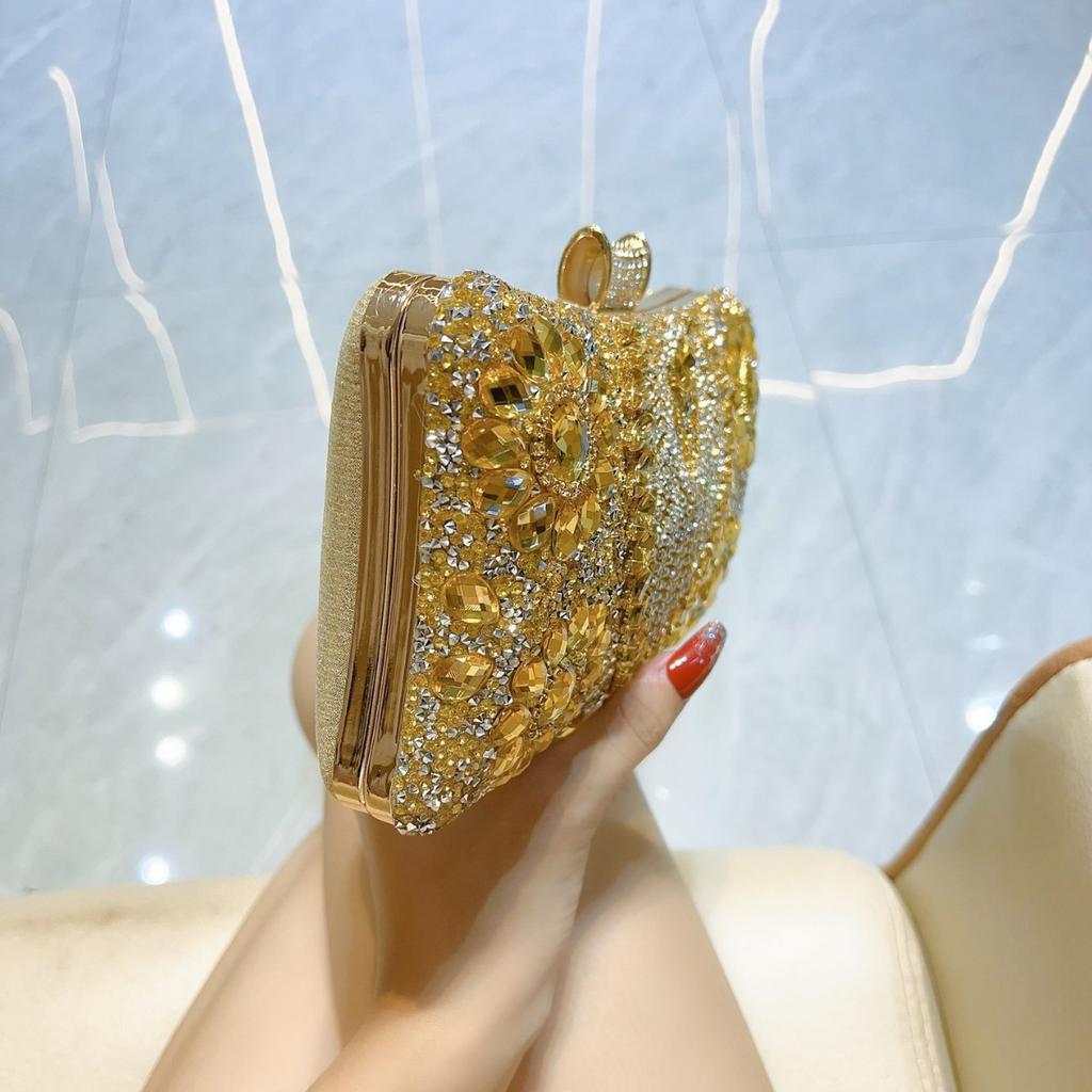 Socialite Schwerindustrie Tasche Diamantenbesetzte Handtasche Handtasche, Cheongsam Umhängetasche für Damen