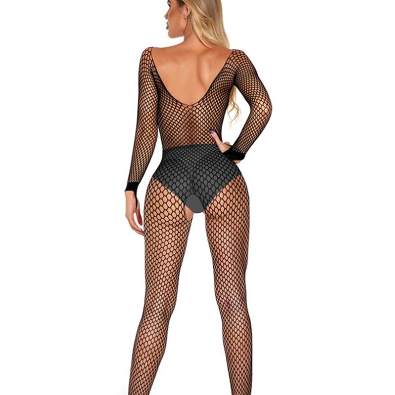 Sexy  Fishnet Stockings Bodystockings Women Lingerie Fishnet Bodysuit Outfits Lace Underwear Mesh Stockings Porn Set Costumes