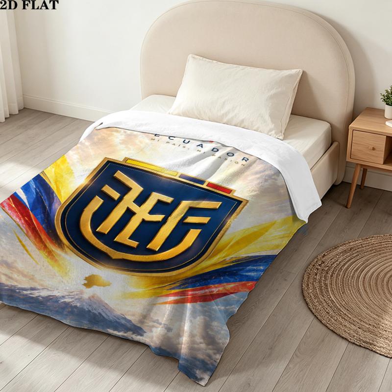 Ecuador Print Flannel Blanket High Quality Warm Comfortable Cover for All Seasons Perfect for Gifts Home Decor