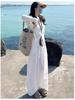Women's White Cotton Linen Wide-Leg Pants - Slimming, Lightweight, Ice Silk, Casual Spring/Summer 2026