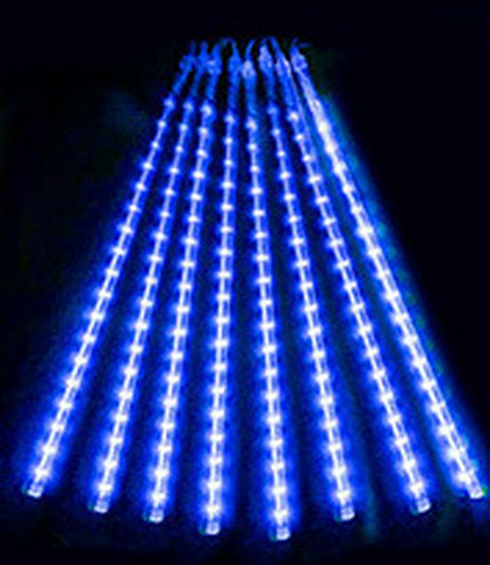 LED Solar Waterproof Meteor Shower String Lights for Outdoor Holiday and Tree Decoration