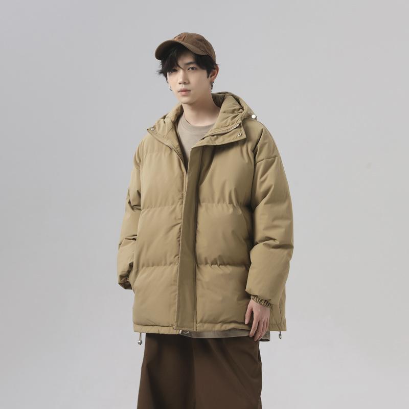 Padded Clothes Men's and Women's Winter Loose Hooded Waterproof Padded Jacket Thickened Casual Padded Clothes Couple Jacket