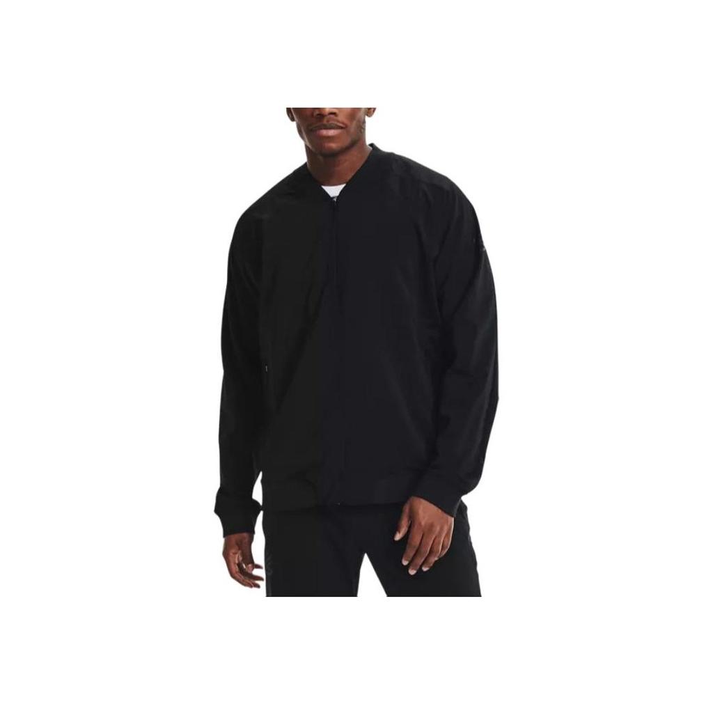 Under Armour Warmup Casual Sports Woven Jacket Men Jacket Black 1356994-001