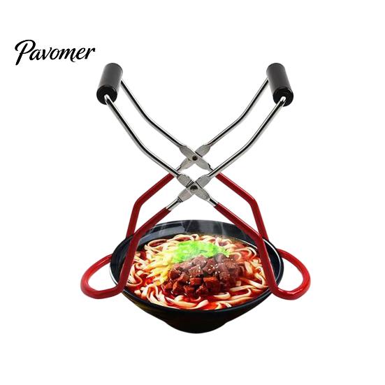 Canning Jar Grabber Tool Stainless Steel Tongs, Multipurpose Kitchen Lifter Plate Bowl Safe Handling Gripper, Non Slip Heat Resistant Clamp