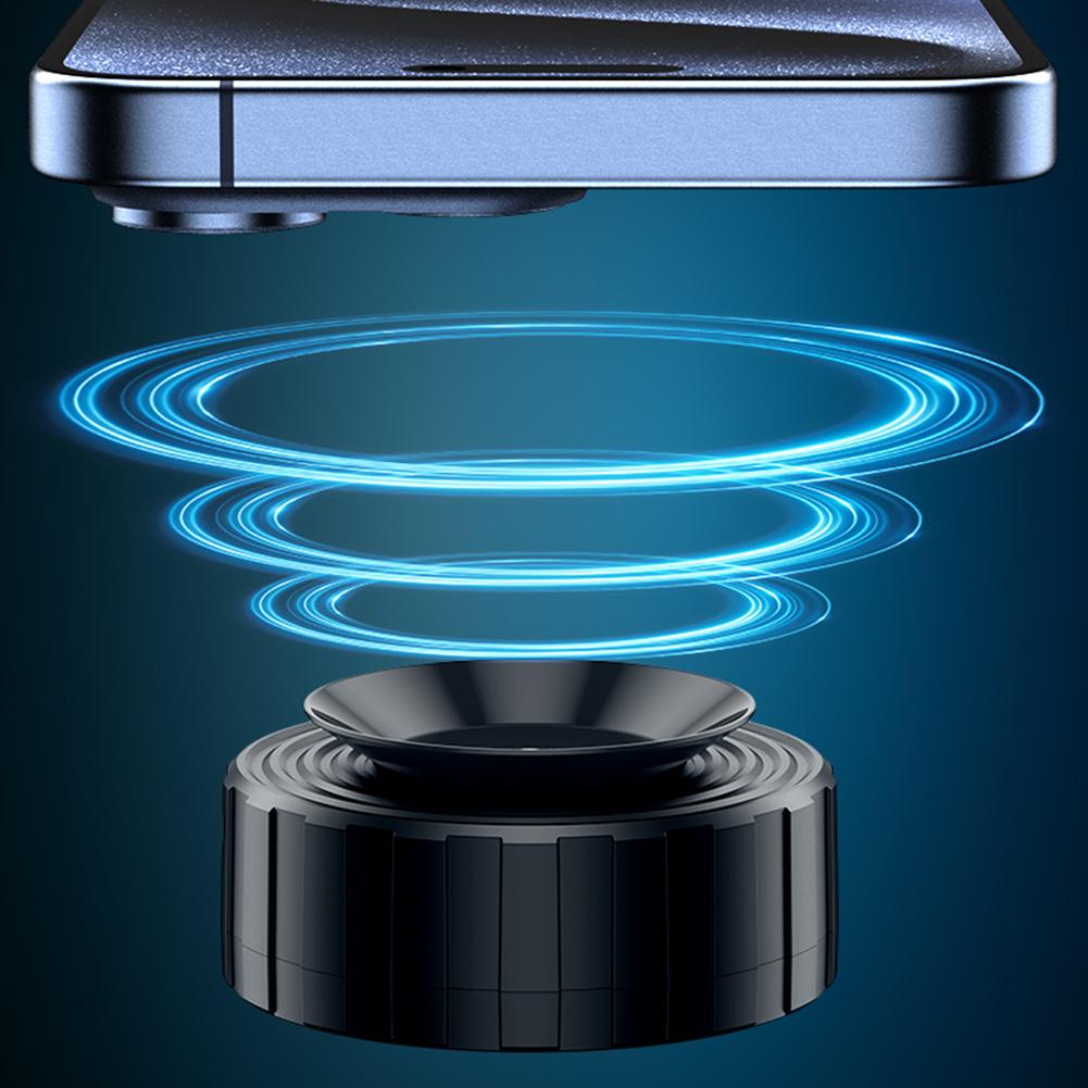 Air Suction Magnetic Intelligent Mobile Phone Holder Strong Suction Car Phone Mount for Car Mirror Gym Bath & All Smooth Surface