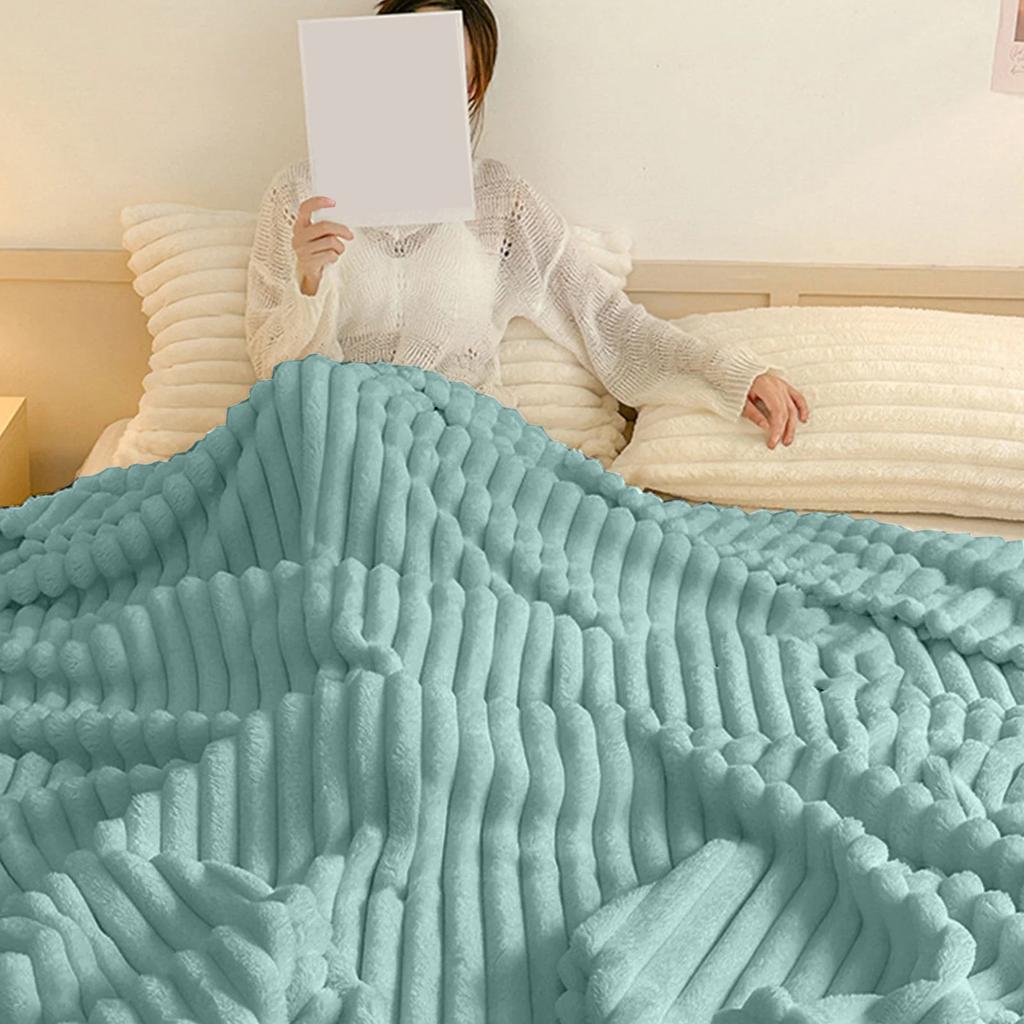 Comfortable Faux Sofa Throw Blanket, Lightweight, Comfortable And Soft Cream Large Throw Blanket For Sofa Bed Living Room, 40 Inch Coffee