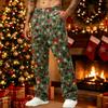Men's Loose Fit Sweatpants with Pockets Casual Athletic Printed Pants Christmas Graphic