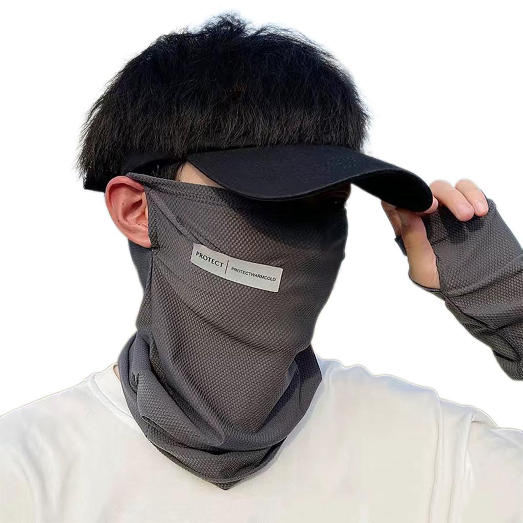 UV Protection Face Mask Ice Sleeve Breathable Sun Protection Neck Cover Face Cover Scarf for Summer Outsides Hiking Accessories