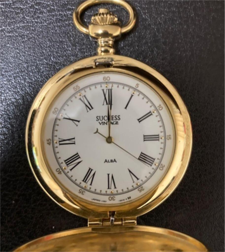 [USED] Product: SEIKO ALBA pocket watch (battery replaced)