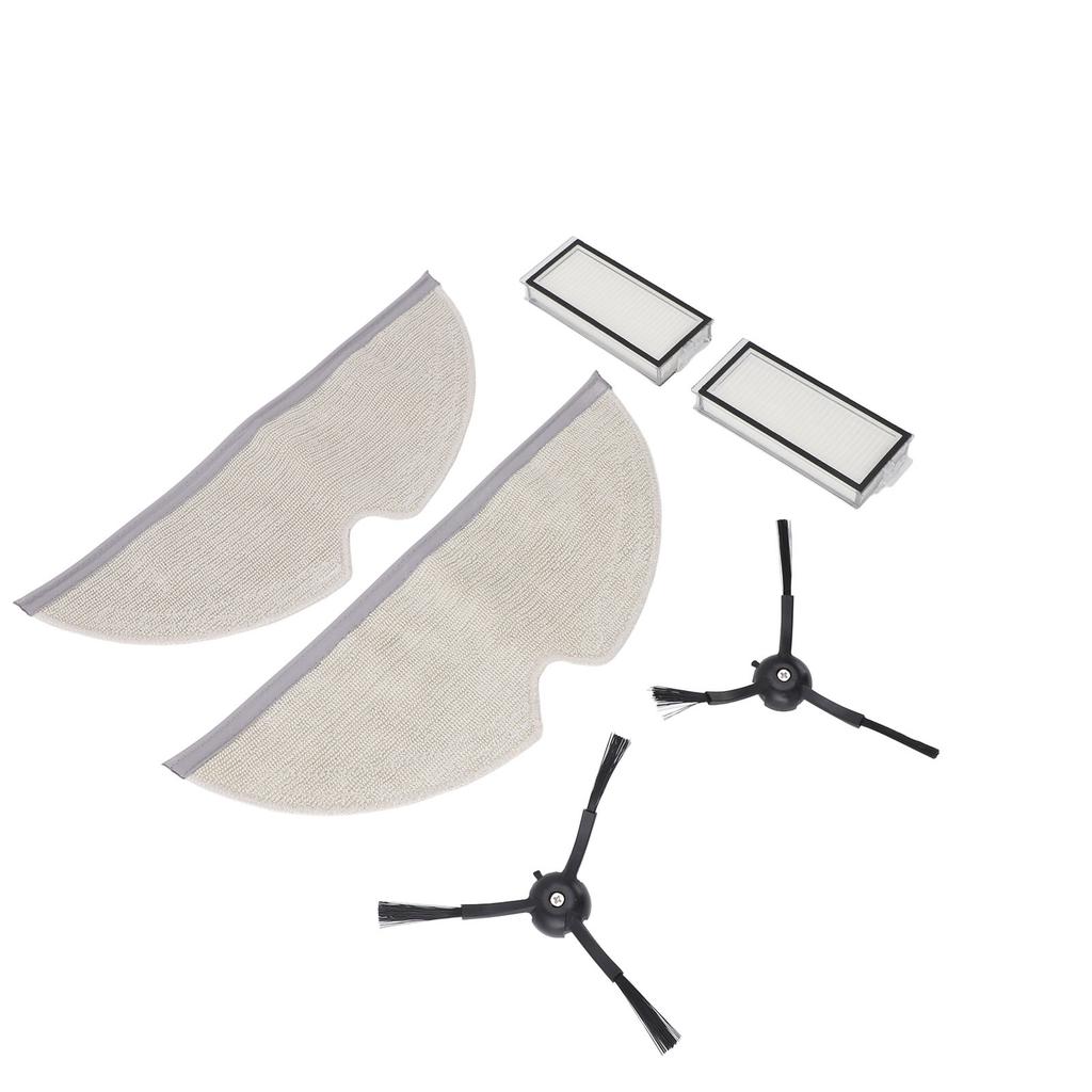 Sweeping Robot Accessory 2pcs Mopping Cloth 2pcs Filters 2pcs Side Brushes Replacement for Q8