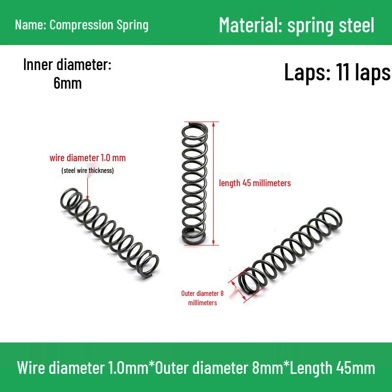 Heavy Duty Y-Type Compression Spring Shock Absorber, 1.0mm Wire Diameter, Outer Diameter 5-20mm.