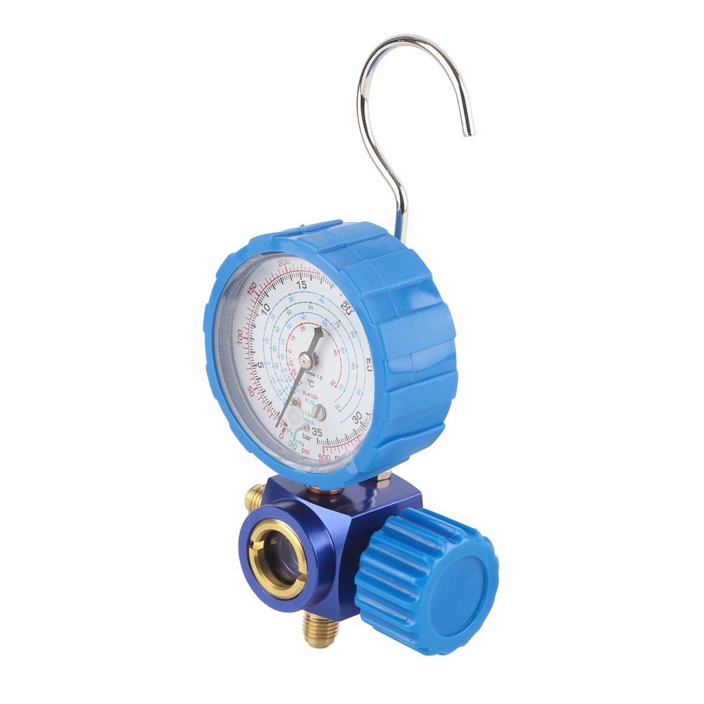 Air Condition Manifold Gauge Manometer& Valve 500psi 35kgf Cm With Visual Mirror