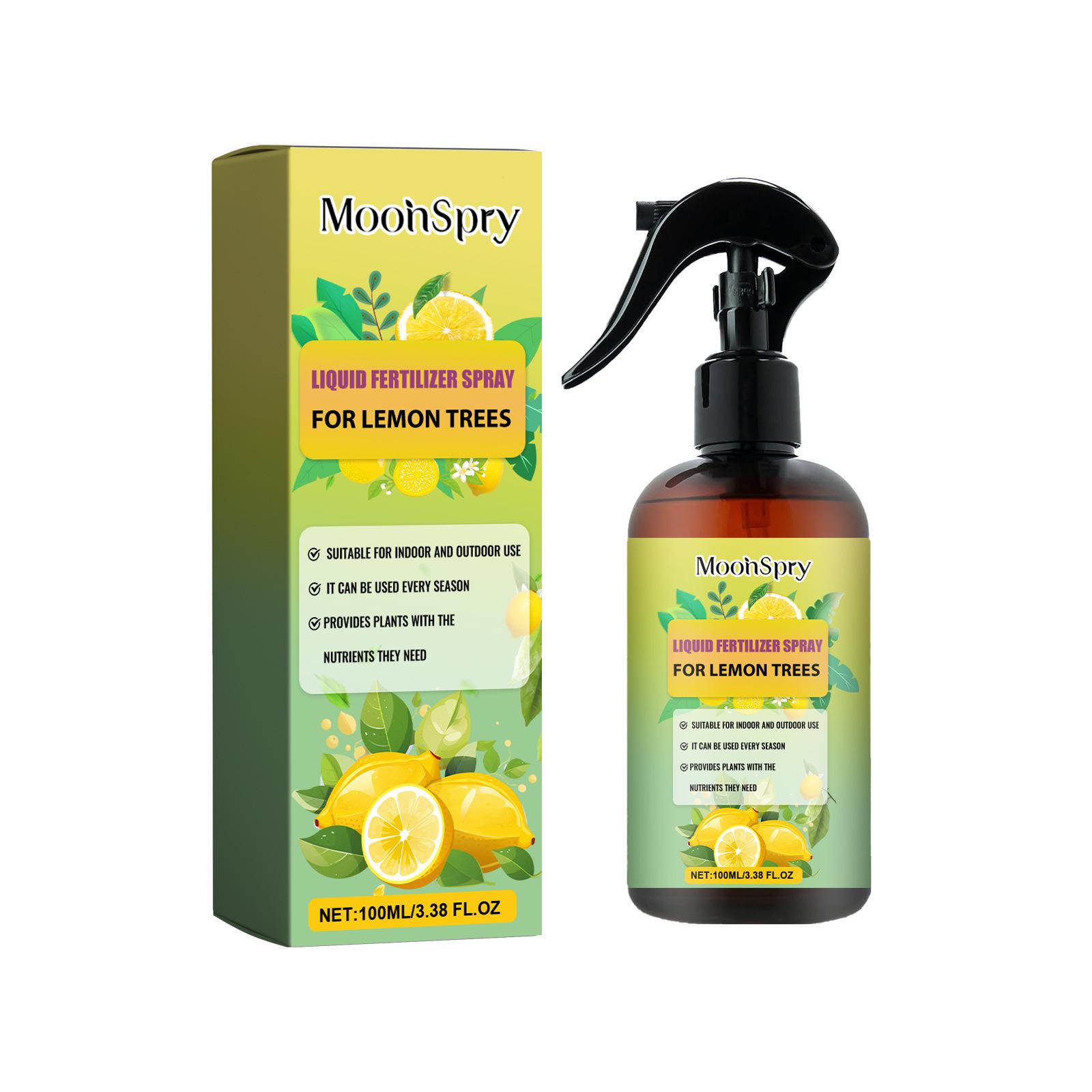 Ready-to-Spray Lemon Tree Liquid Fertilizer 100ml Balanced NPK Nutrient Mist For Indoor & Outdoor Citrus Plants