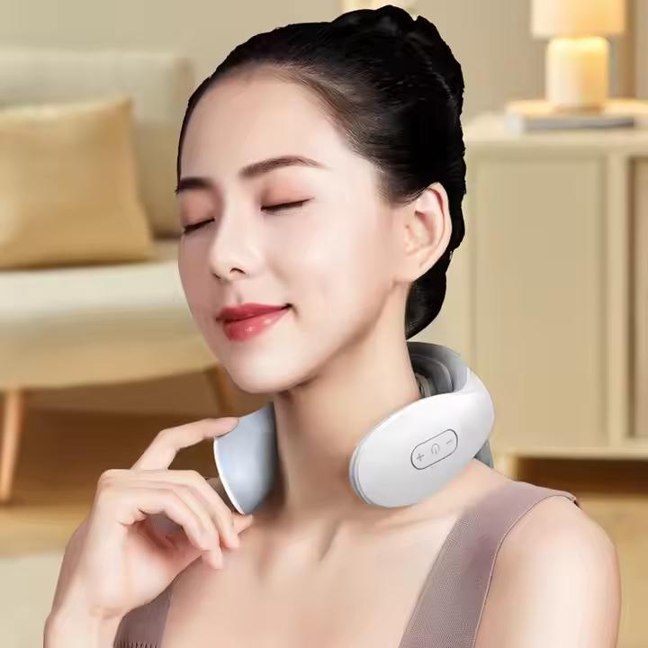 New Design Smart Massager With Heating Compression U-Shape Electric EMS Cervical Neck And Shoulder Massager