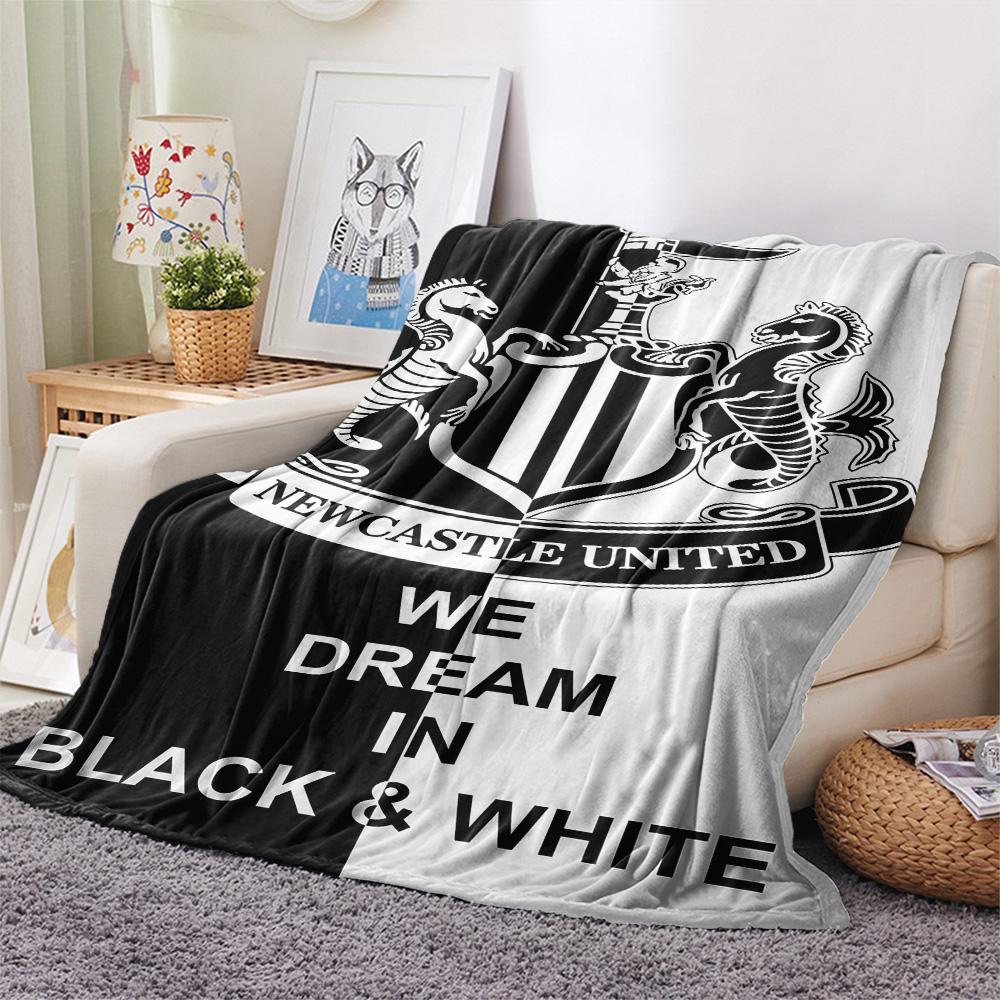 NUFC proter logo Print FlAannel Blanket, High quality Comfortable for All Seasons, Home Decor, Warmth and Comfort