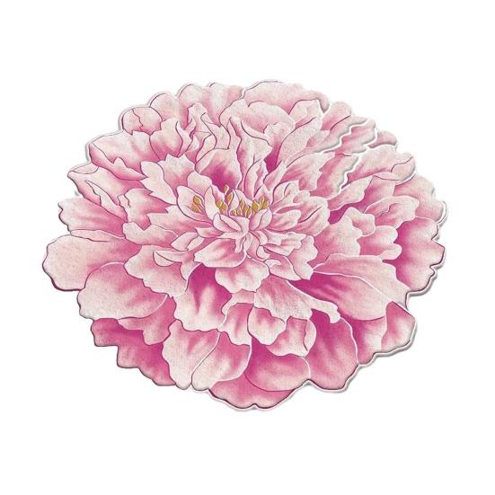 

3D Цветочный Ковер Абсорбирующий Быстросохнущий Неправильной Формы Плюшевый Цветочный Напольный Коврик Моющийся Нескользящий Ковер для Гостиной Спальни Ванной Комнаты Кухни Декоративный 60cm N