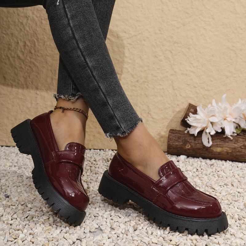 Women's British Small Leather Shoes Spring and Autumn New Platform College Style Single Shoes Fashion Shoes