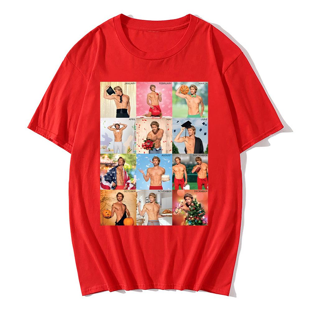 The Merry Gentlemen Film Tshirts Chad Michael Murray Calendar Tees Sexy Cotton Women Men Tops Trends Versatile Clothing T-shirts
