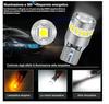 W5W T10 LED Bulbs 6000K White Light, 12V Ceiling Light For License Plate Side Marker Lights (Pack of 4)
