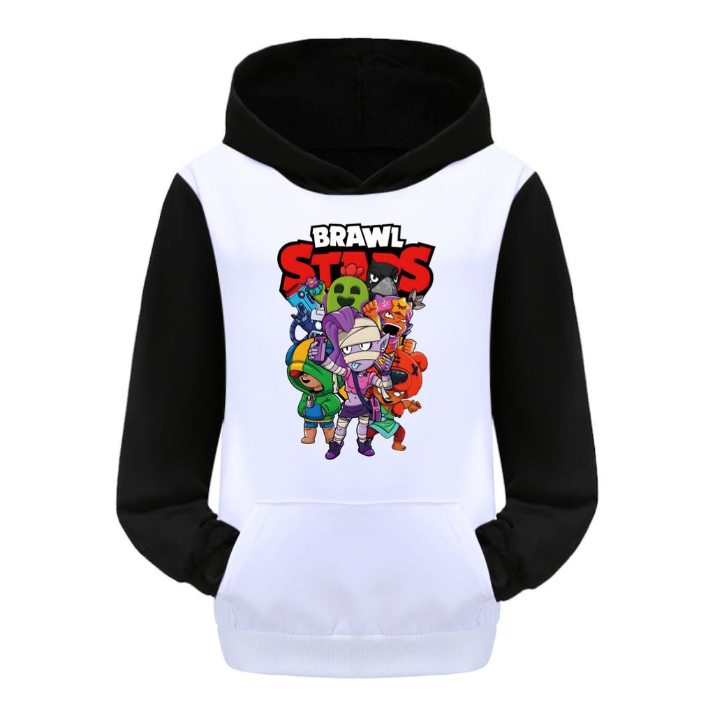 Unique Costume 4094 Kinderen Jongens Meisjes Brawl Stars Bedrukt Casual Zak Lange Mouwen Hoodies 170cm