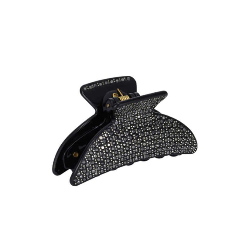 

ELLEHAIR Crescent Black Cubic Hair Clip ELHC002 black