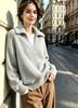 2026 Amazon sweater jacket European and American autumn new classic women's clothing V-neck casual loose knitted sweater