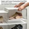 Clear View LED Illuminated Shoe Storage Dustproof Design For Displaying Shoe Collections Domestic Setting