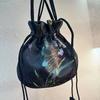 Silk Fragrant Cloud Yarn Drawstring Phone Bag Coin Purse Retro Embroidery New Chinese Style Portable Hanfu Accessories