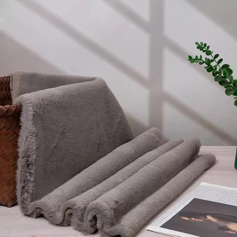 Thickened Plush Fabric 12mm Encrypted Imitation Rex Rabbit Fur Fabric Short Plush Counter Background Fabric, Clothing Fabric