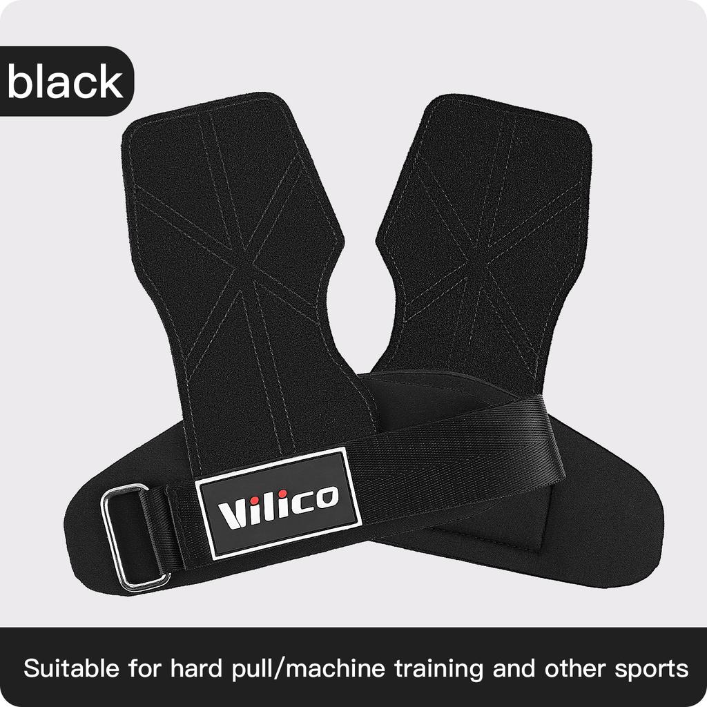 Gym Gloves Weightlifting Cowhide Leather Anti-Slip Breathable for Fitness Training Workout Pull-up Deadlift Palm Protection