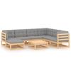 Maison Exclusive - Salon de jardin 8 pcs avec coussins Bois de pin massif