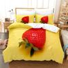 Fruit Duvet Cover Set Queen Size Quilt Covers Double Bed 220x240 3D Single Thin Bedding Set 2PCS 3PCS Pillowcase Full Twin King