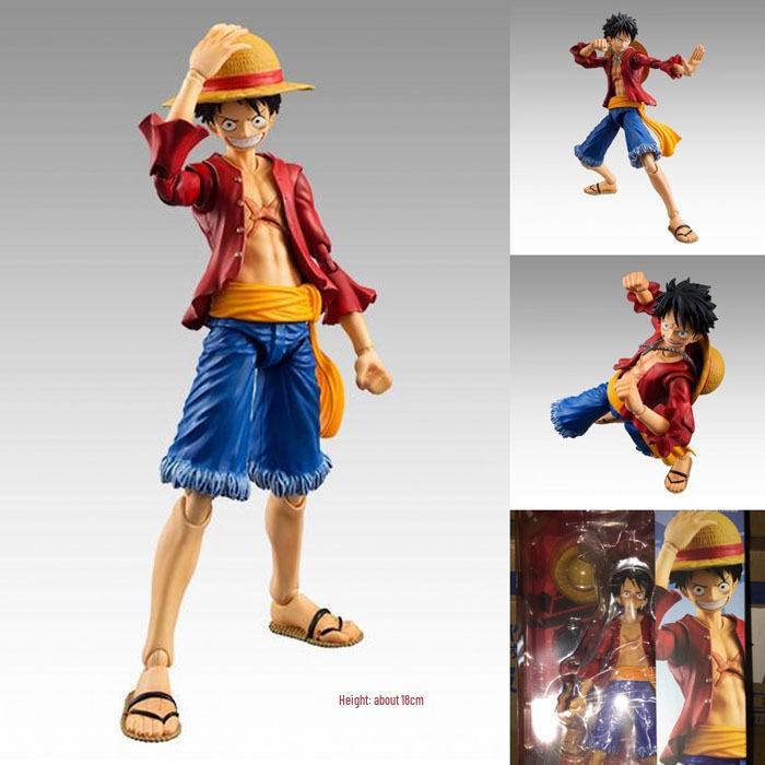 One Piece Hand-Painted Action Figures: Zoro Three-Sword Style, Luffy, Ace, Mihawk Model