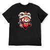 Lion Dance, Red Panda Lion Dancer CNY 2024 T-Shirt Plus Sizes Plus Size Tops Korean Fashion Man T Shirt Shirts Men Graphic