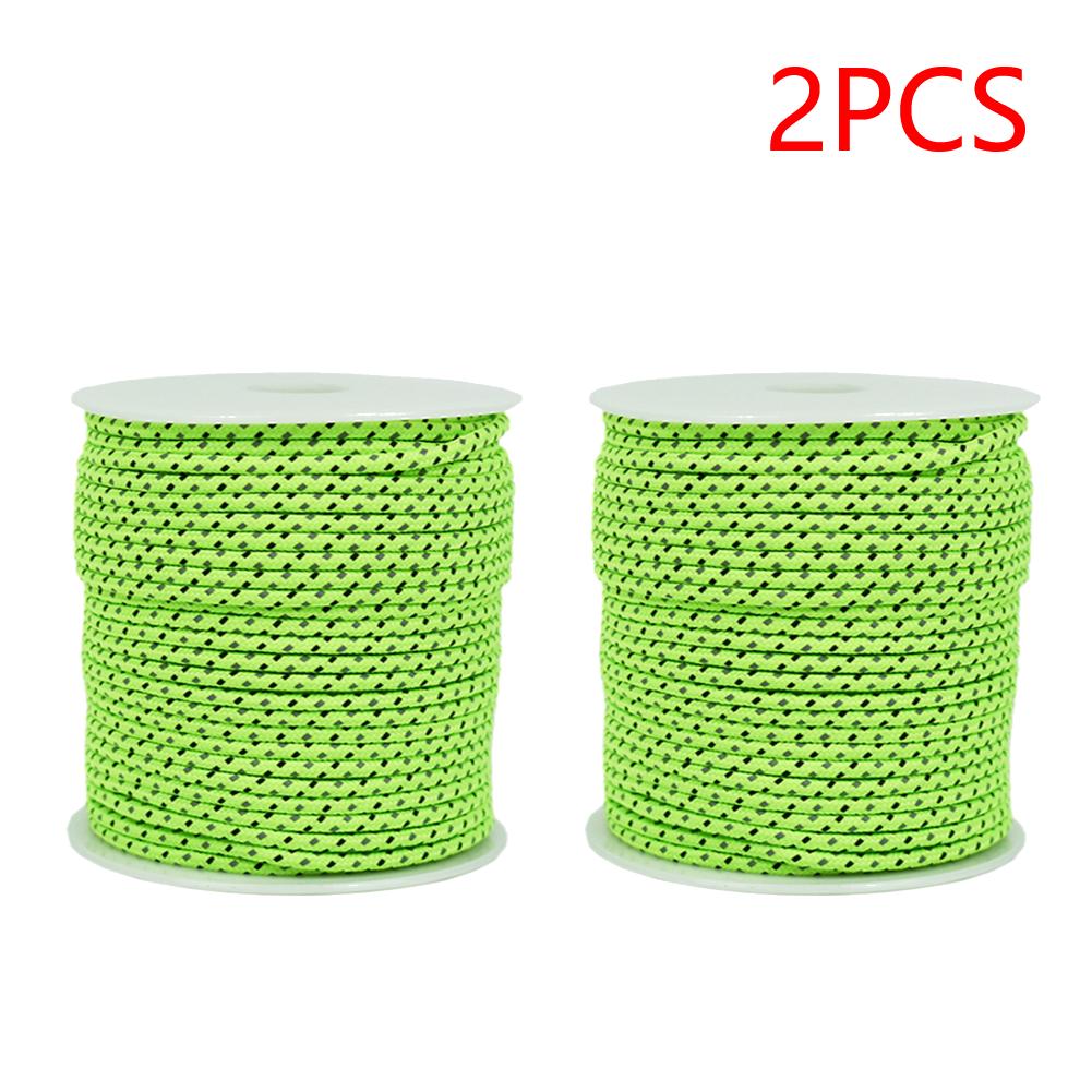 

2-5pcs 50m 2.5mm Paratrooper Survival Binding Rope No Connector Reflective Umbrella Ropes Wear-resistant Durable Hiking Tools