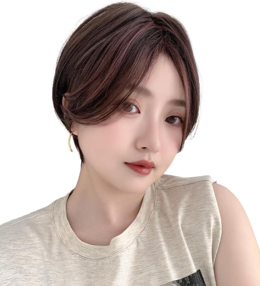 

Парик Короткий Боб Полный Парик Короткий Боб Парик Парик Черные Волосы [Brightlara] Женский Мужской tf1754-TRG