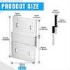 2025+ Hardware Kit for Hanging French Plywood Picture Hooks, Wall Bracket Hardware Kit Aluminum Z Bar Hangers 24 Pieces