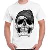 Skull With Beanie Hat Style Vintage Cool Gift Retro T Shirt 2349