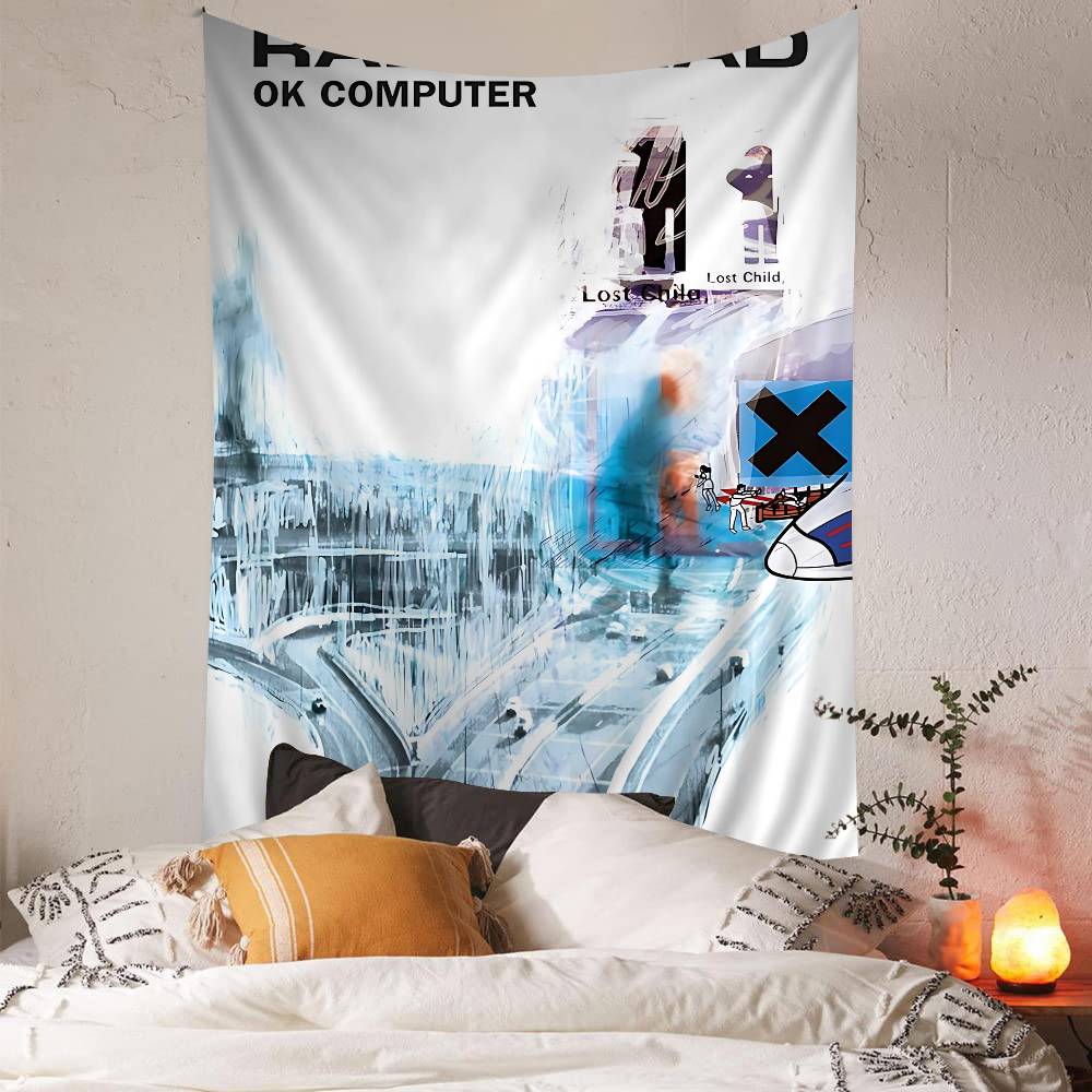 Rock Band R-Radiohead Colorful Tapestry Wall Hanging Bohemian Wall Tapestries Mandala Wall Art Decor